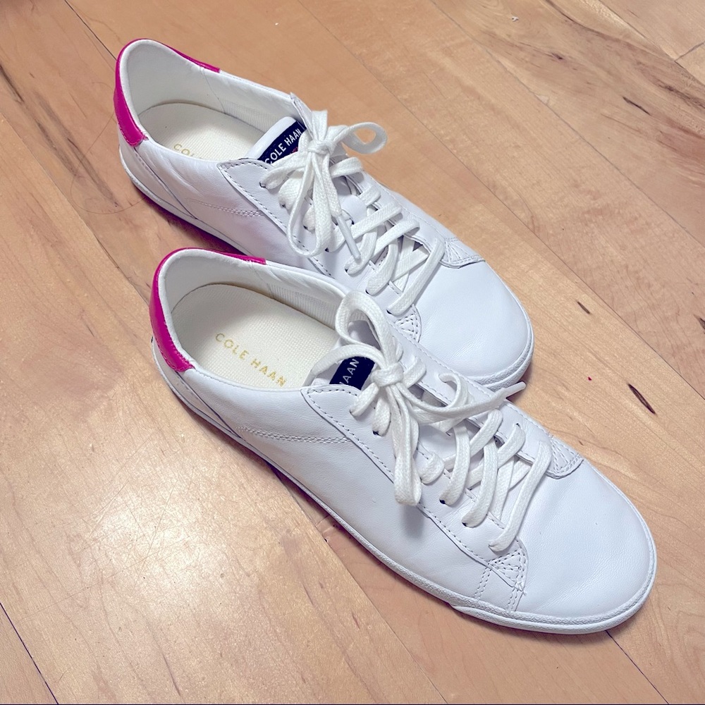 Cole Haan Carrie Leather Low-Top Sneakers